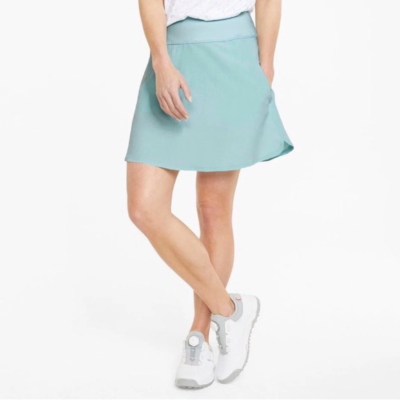 Puma Pants - PUMA PWRSHAPE Women’s Skort Size XL Golf Stretch Summer Skirt Soothing Sea NEW
